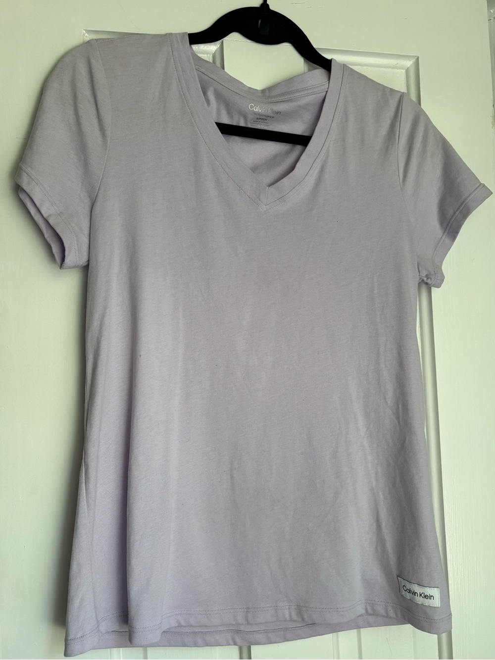 Calvin Klein Light Purple V-Neck T-Shirt